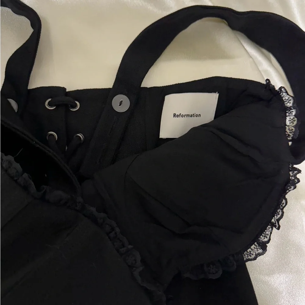 Reformation Alisa Top in Black *NEW* - Picture 5 of 6